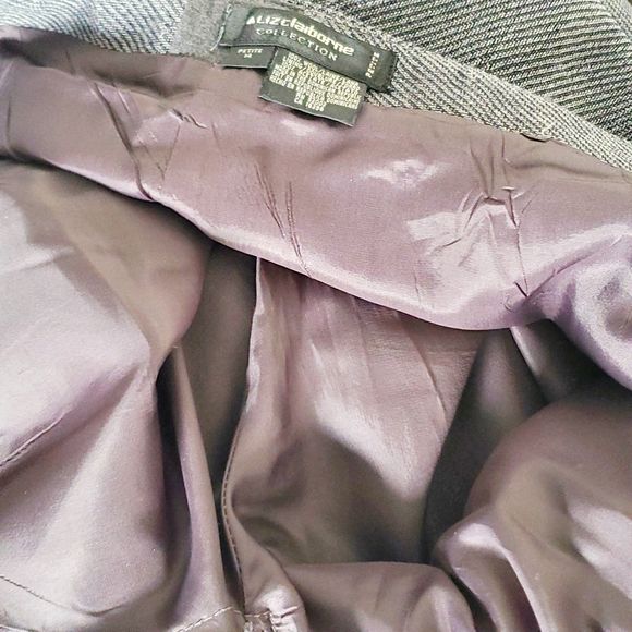 VTG Liz Claiborne 100% Wool Oversize Pleated Pants Trousers High Rise SZ 14P - Picture 6 of 15